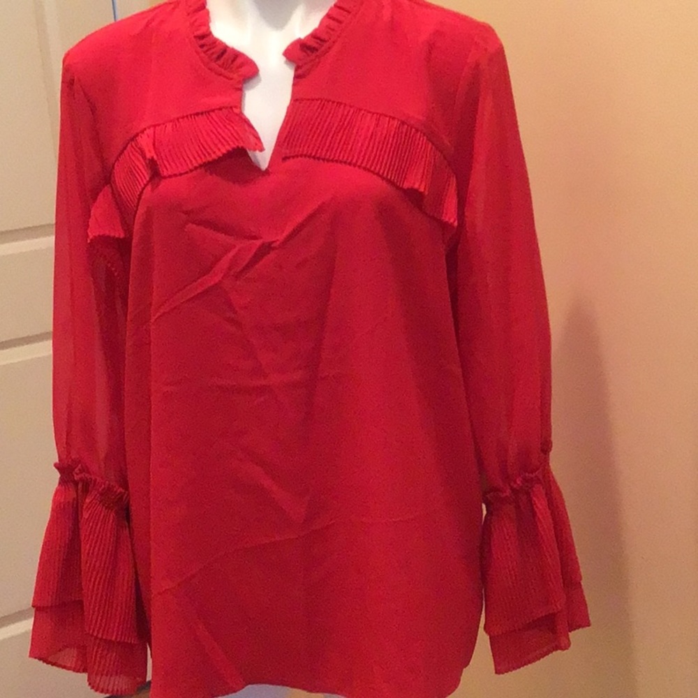 Melissa Paige Red Blouse